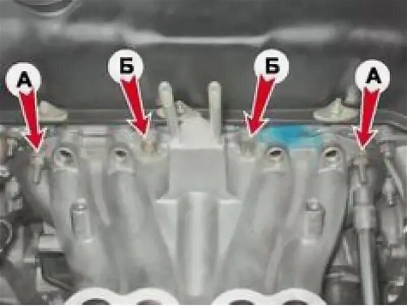 Порядок затяжки коллектора нива Gasket of the inlet pipeline and an exhaust manifold of the injection engine - r