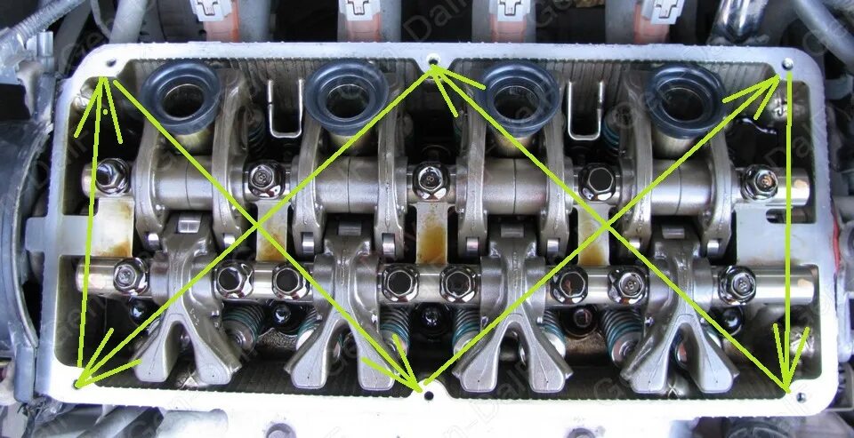 Порядок затяжки коромысла лансер 9 ПРОКЛАДКИ И КОЛЬЦА КЛАПАННОЙ КРЫШКИ ЛАНСЕР 9 - DRIVE2