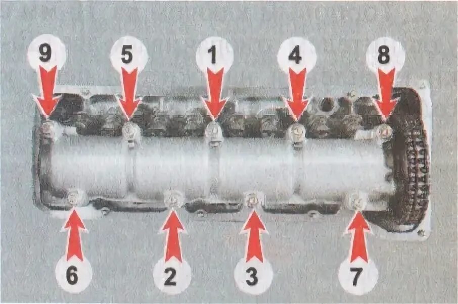 Порядок затяжки крышек распредвала ваз 2108 Замена сальников клапана - Lada 21053, 1,6 л, 1983 года своими руками DRIVE2