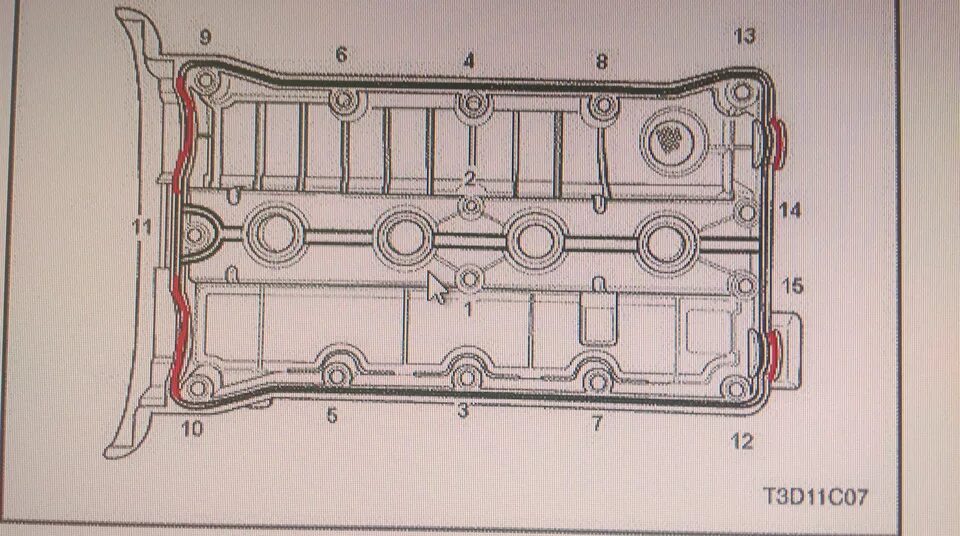 Порядок затяжки крышки клапанов шевроле лачетти Замена прокладки клапанной крышки! - Chevrolet Lacetti Sedan, 1,4 л, 2010 года с