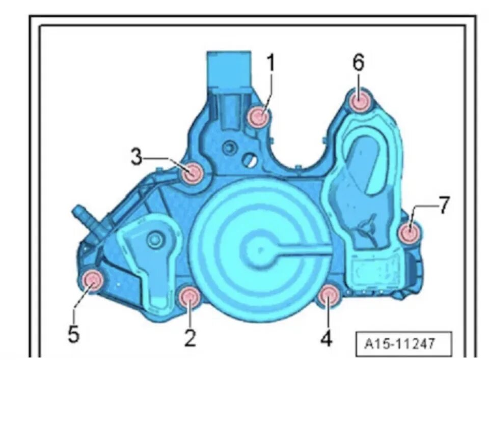 Порядок затяжки маслоотделителя 1.8 Audi Q5 8R. Маслоотделитель последней ревизии. - Audi Q5 (1G), 2 л, 2013 года за