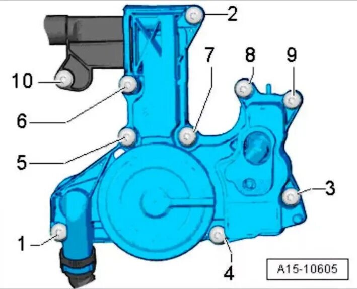 Порядок затяжки маслоотделителя 1.8 Замена Маслоотделителя - Audi Q3 (1G), 2 л, 2014 года своими руками DRIVE2