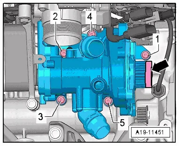 Порядок затяжки помпы bmw f800 Audi Workshop Service and Repair Manuals A4 Mk3 Power unit 4-cylinder direct inj