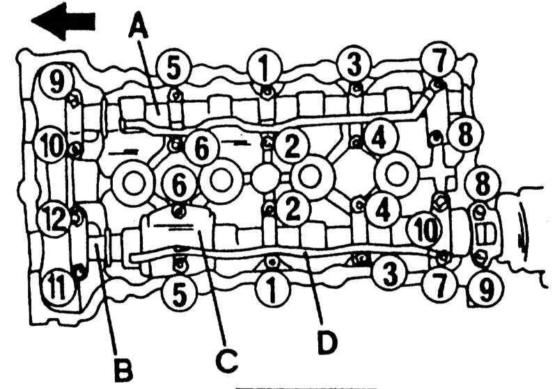 Порядок затяжки постели распредвалов Капиталка все тонкости SR20 часть 3 Голова - Nissan Primera (P10), 2 л, 1992 год