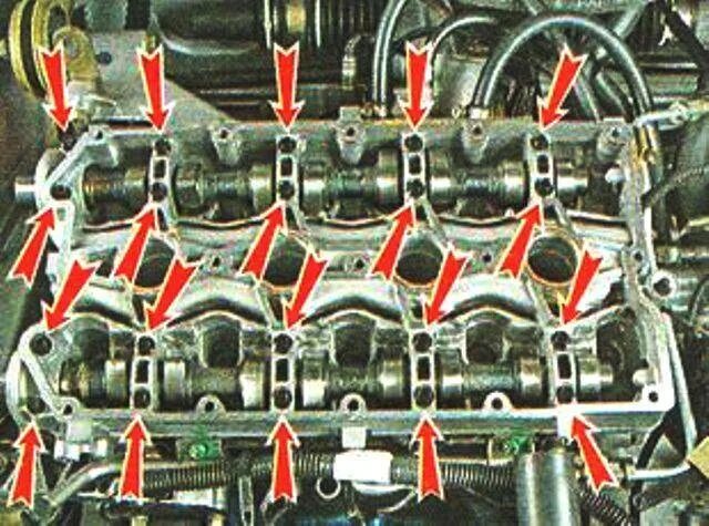 Порядок затяжки постели распредвалов ваз 2112 Порядок цилиндров ваз 2112 - 97 фото