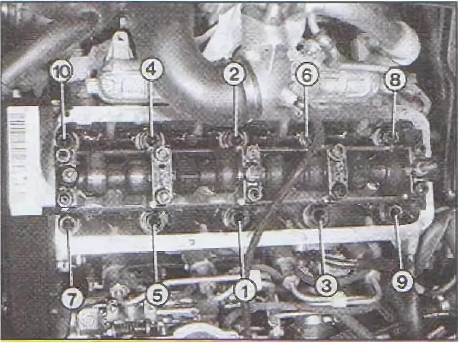 Порядок затяжки распредвала ауди 80 Головка блока цилиндров Ауди 80 Б4