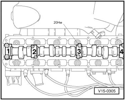 Порядок затяжки распредвала ауди 80 Ауди 80 затяжка распредвала LkbAuto.ru