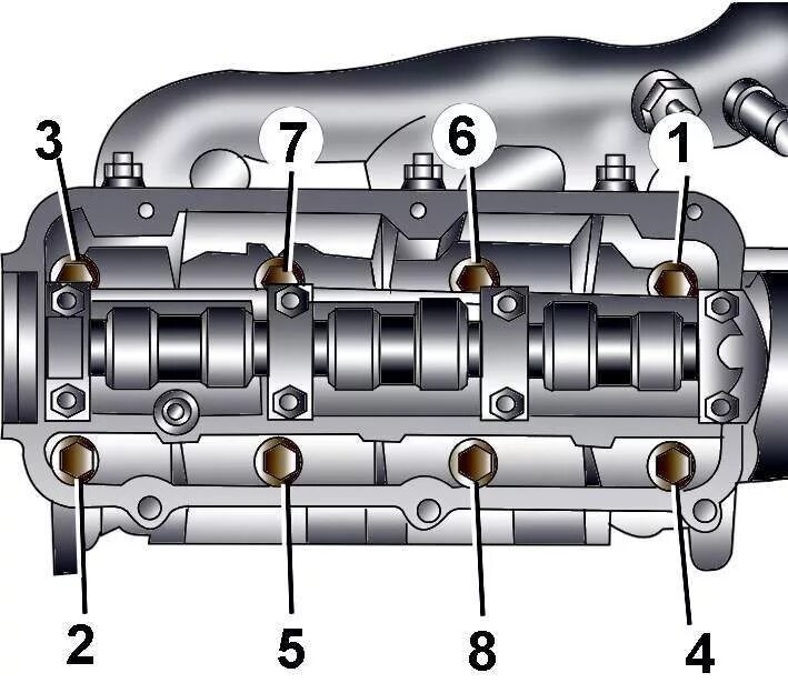 Порядок затяжки распредвала ауди 80 Ауди А8. Головка блока цилиндров. Audi A8 / e94df9