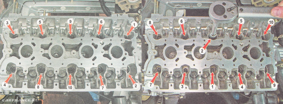 Camshafts - removal and installation (Lada Kalina Hatchback, 2004-2013, VAZ-1119