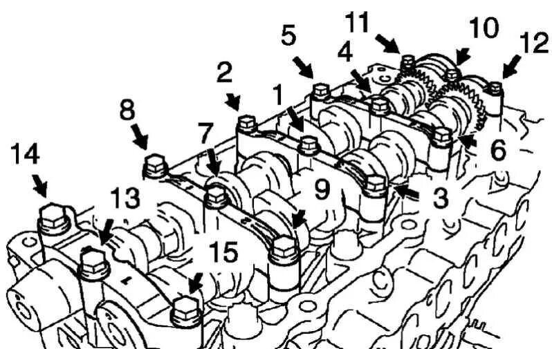 Порядок затяжки распредвалов 3s fe Тойота Королла Версо. Снятие и установка распределительных валов. Toyota Corolla