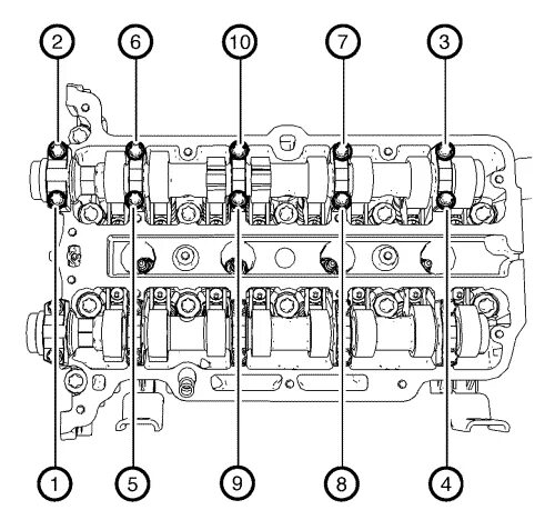 Порядок затяжки распредвалов шевроле круз 1.6 Service Information