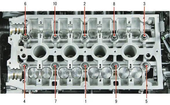 Порядок затяжки распредвалов шевроле лачетти Замена шестерней распредвалов, замена маслосъемных колпачков, замена клапанов, п