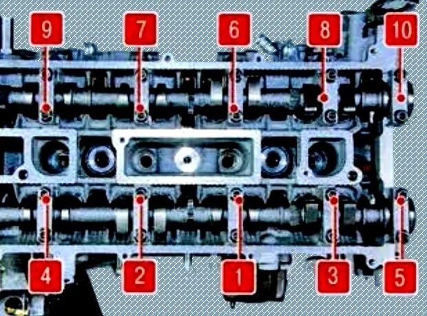 Порядок затяжки распредвалов солярис Порядок затяжки распредвалов змз: найдено 88 картинок