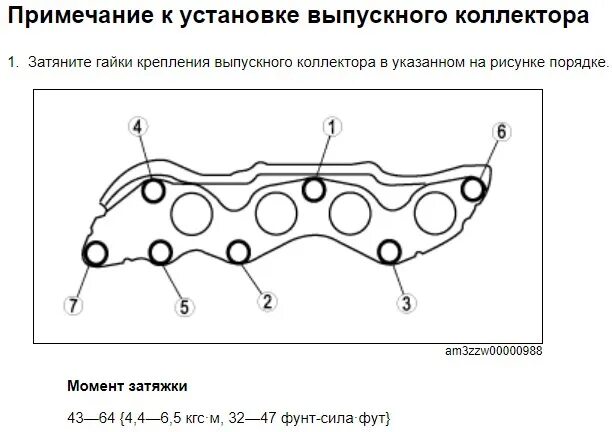 Порядок затяжки впускного коллектора ваз Моменты затяжки резьбовых соединений Mazda 3 BK facelift - DRIVE2