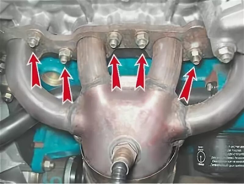 Порядок затяжки выпускного коллектора ваз 2112 Выпускны калектар рухавіка 21124 (1,6i 16v) - зняцце і ўстаноўка, замена праклад