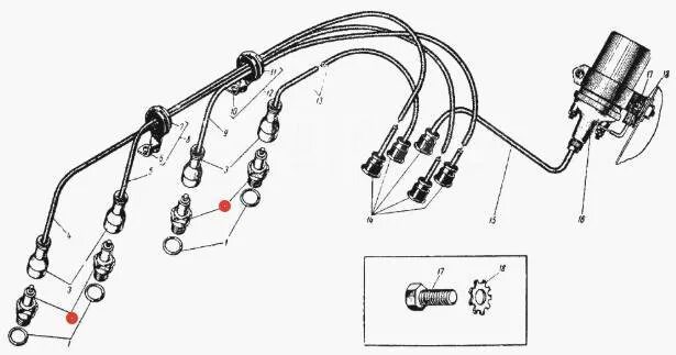Порядок зажигания москвич 412 схема подключения проводов Купить Свеча зажигания А 20 Д-1, А 7.5 СС Москвич 412, 2140 в Санкт-Петербурге п