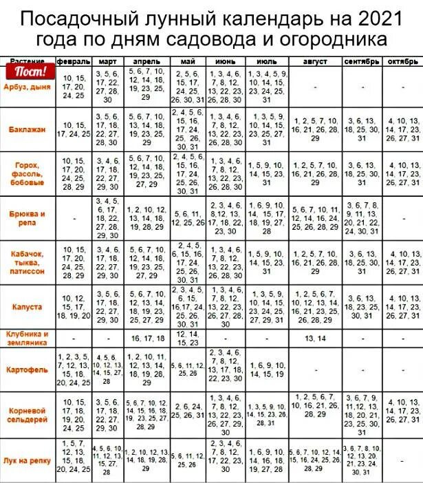 Посадочный календарь на октябрь 24 года Посадочные дни в апреле месяце 2024