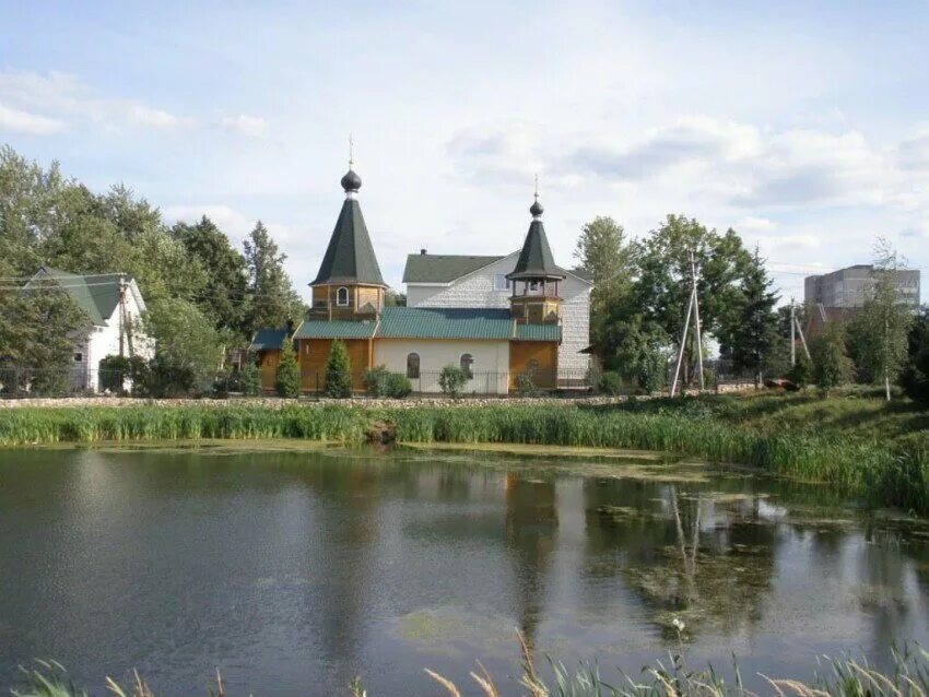 Поселок богородское фото Panorama: Храм преподобного Сергия Радонежского, orthodox church, Russia, Moscow