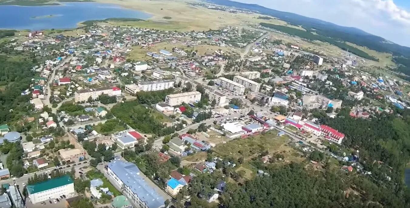 Поселок боровое фото Боровое с высоты. Поселок и озеро. Видео ⋆ Кокшетау Онлайн