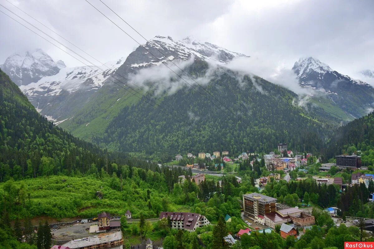 Поселок домбай фото Фото: Домбай. Фотолюбитель Роман Б.. Путешествия - Фотосайт Расфокус.ру