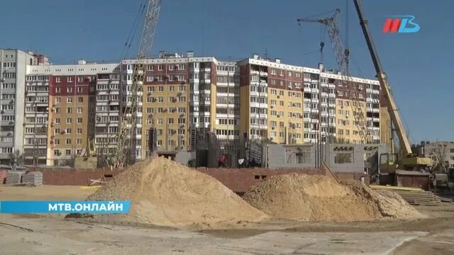 Поселок гэс волгоград фото Строительство детсада в Волгограде вышло на уровень второго этажа - смотреть вид