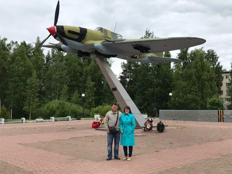 Поселок лебяжье ленинградской области фото Защитникам Ленинградского неба 1941-1945 гг, monument, memorial, Russia, Leningr