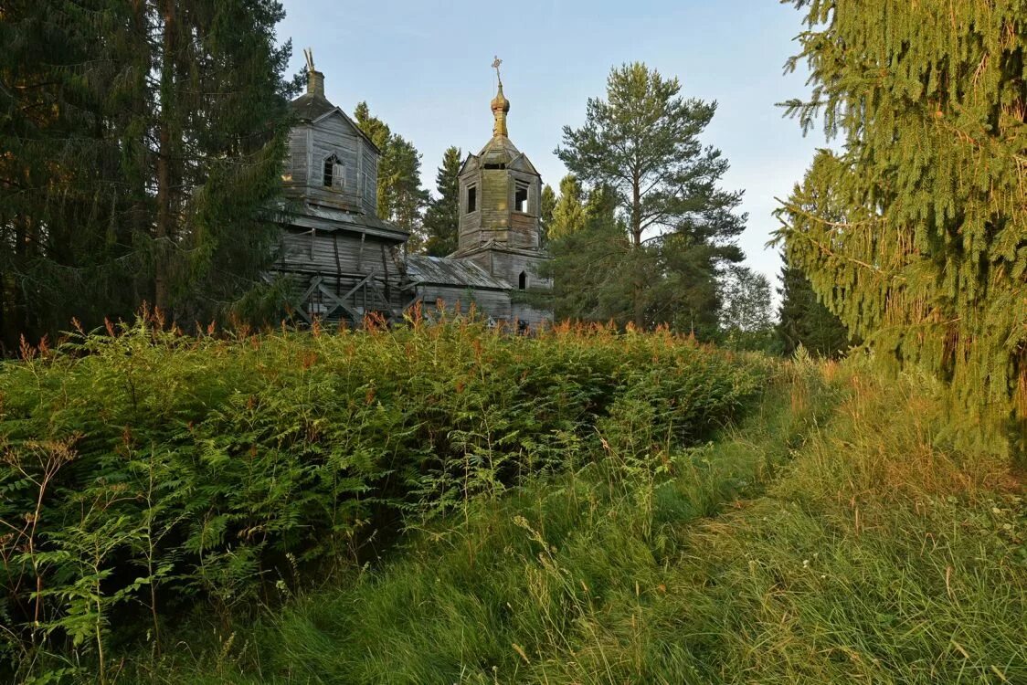 Поселок лесное тверской области фото Церковь Сергия Радонежского, Пестово (Лесной район), фотография. общий вид в лан