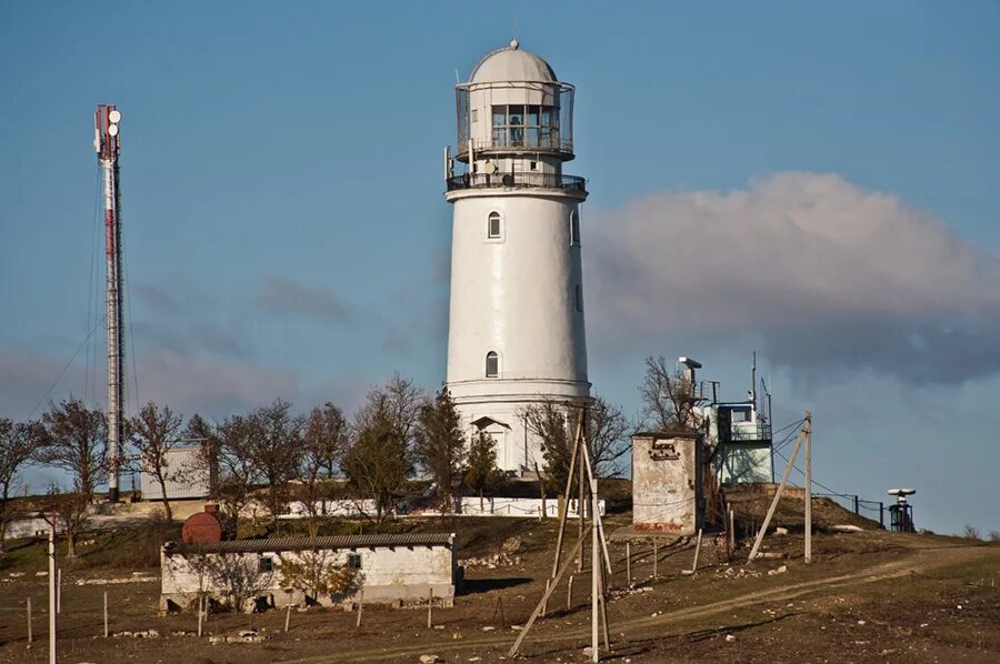 Поселок маяк фото Еникальский (Ени-Кале) маяк