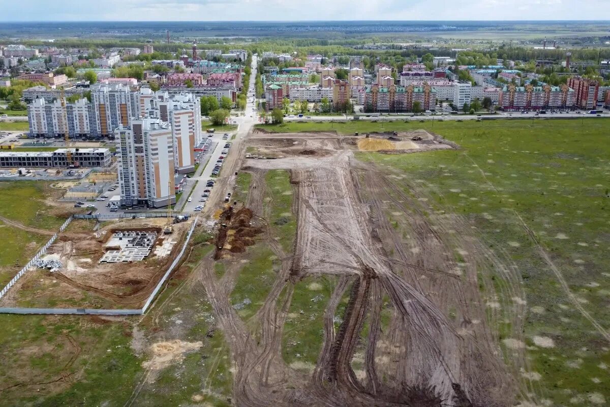 Поселок медведево марий эл фото В Парке 75-летия Победы в Медведево оборудуют пешеходный светодинамический фонта