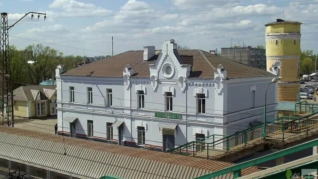 Поселок михнево фото Железнодорожный вокзал, railway station, Urban-type Settlement of Mikhnevo, Vokz