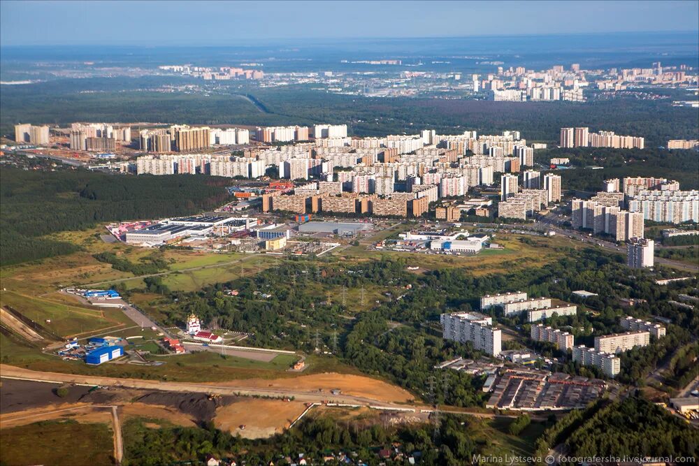 Поселок московский фото Сегодняшняя утренняя Москва сверху: fotografersha - ЖЖ