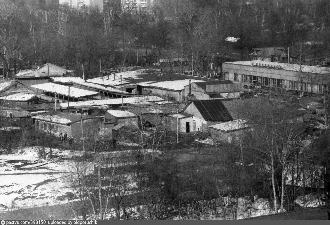 Поселок московский московской области старые фото Рынок у станции Болшево - Retro photos