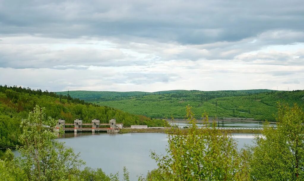 Поселок мурмаши фото Фото Nijnetulomsks Hydroelectricity в городе Мурмаши