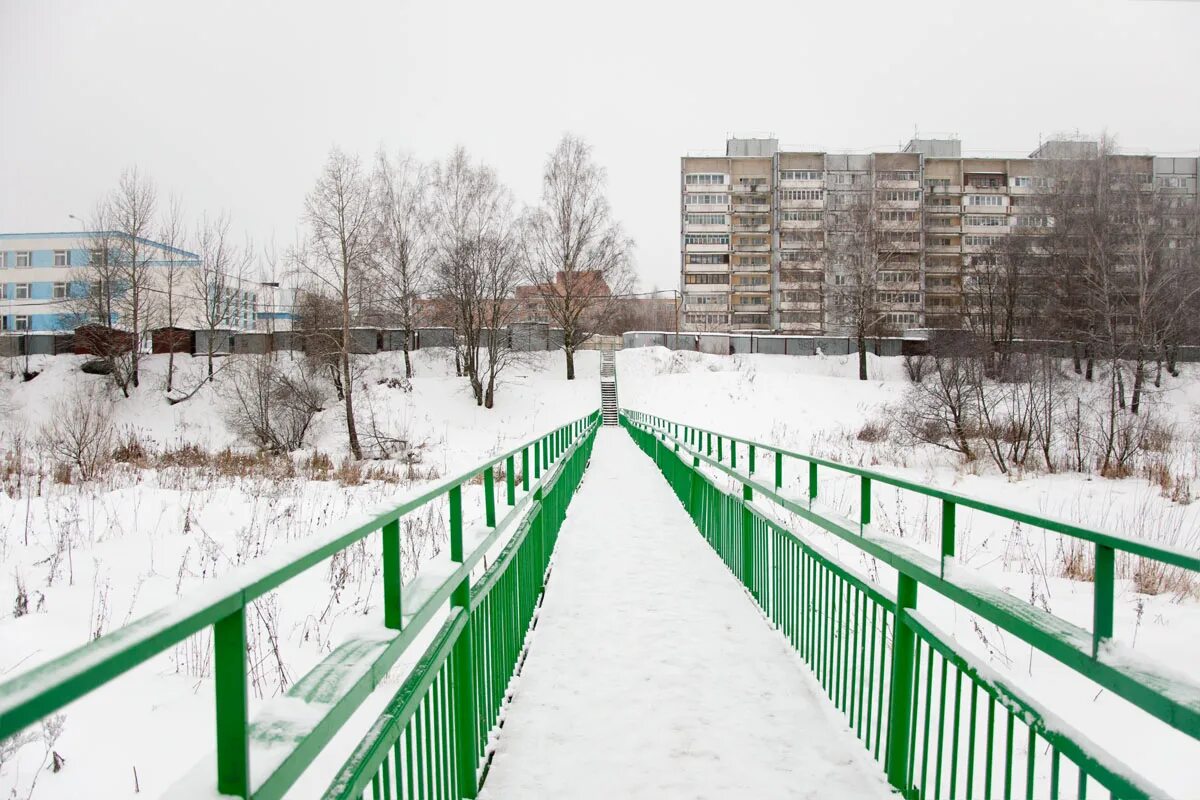 Поселок нахабино фото Пешеходный мост - Нахабино