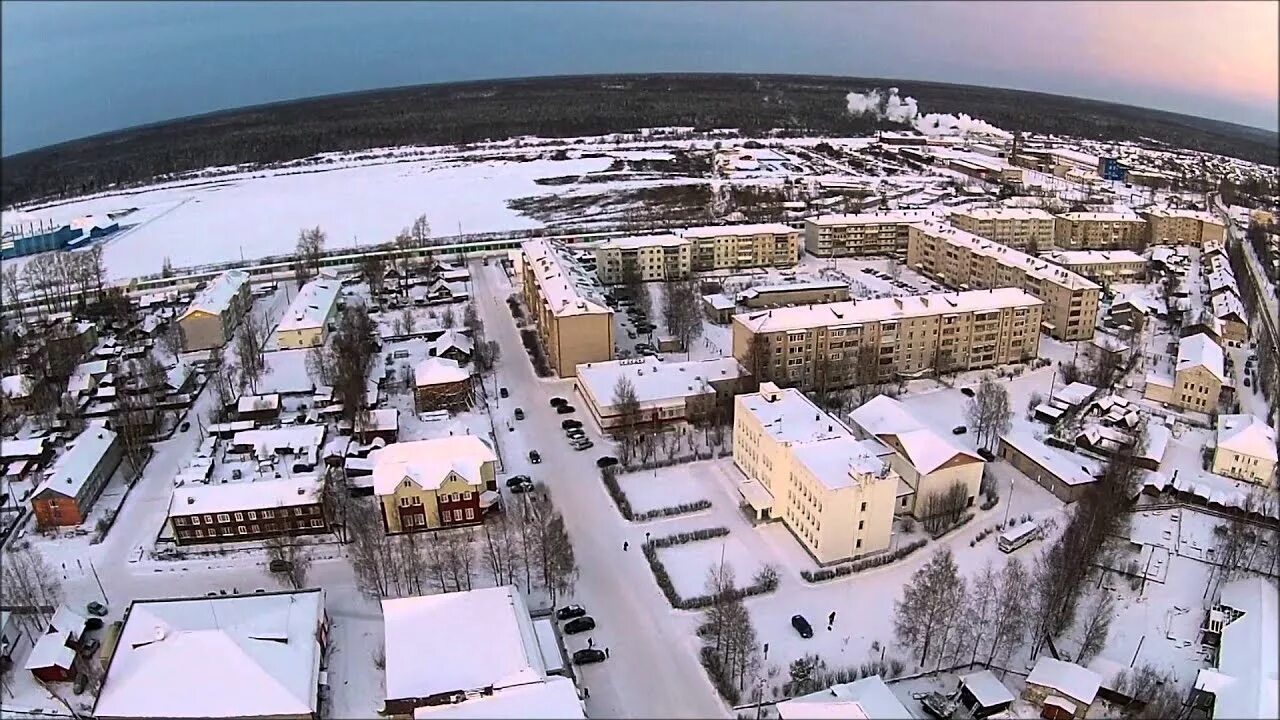 Поселок октябрьский архангельская область фото Октябрьский с квадрокоптера - YouTube