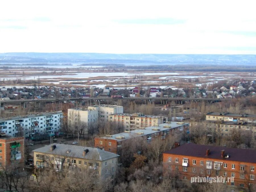 Поселок приволжский фото Приволжский с самой высокой точки посёлка - Приволжский