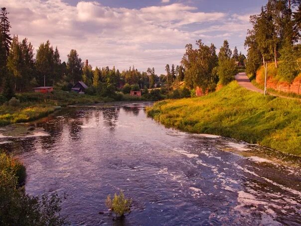 Поселок сиверский фото The village of Siversky, the Oredezh River, Leningrad Region. Photo by: Bumble #