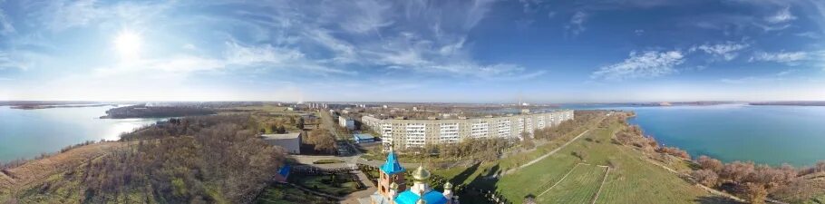 Поселок солнечнодольск фото Полет над храмом " Панорамы " 1panorama