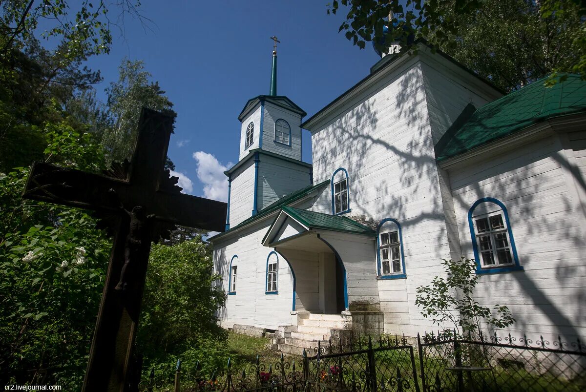 Поселок троицкий фото Деревянная церковь Сергия Радонежского в Троицком - одна из редких для Подмосков