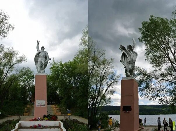 Поселок уральский фото Памятник в поселке Уральский. Фотография из альбома Памятники Пермского края - 2