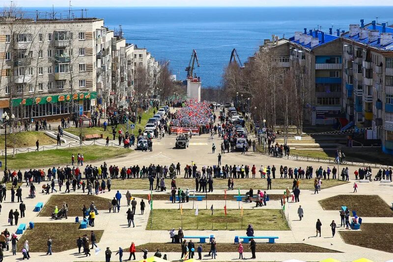 Поселок ванино хабаровский край фото В поселке Ванино Хабаровского края полицейские почтили память воинов-победителей