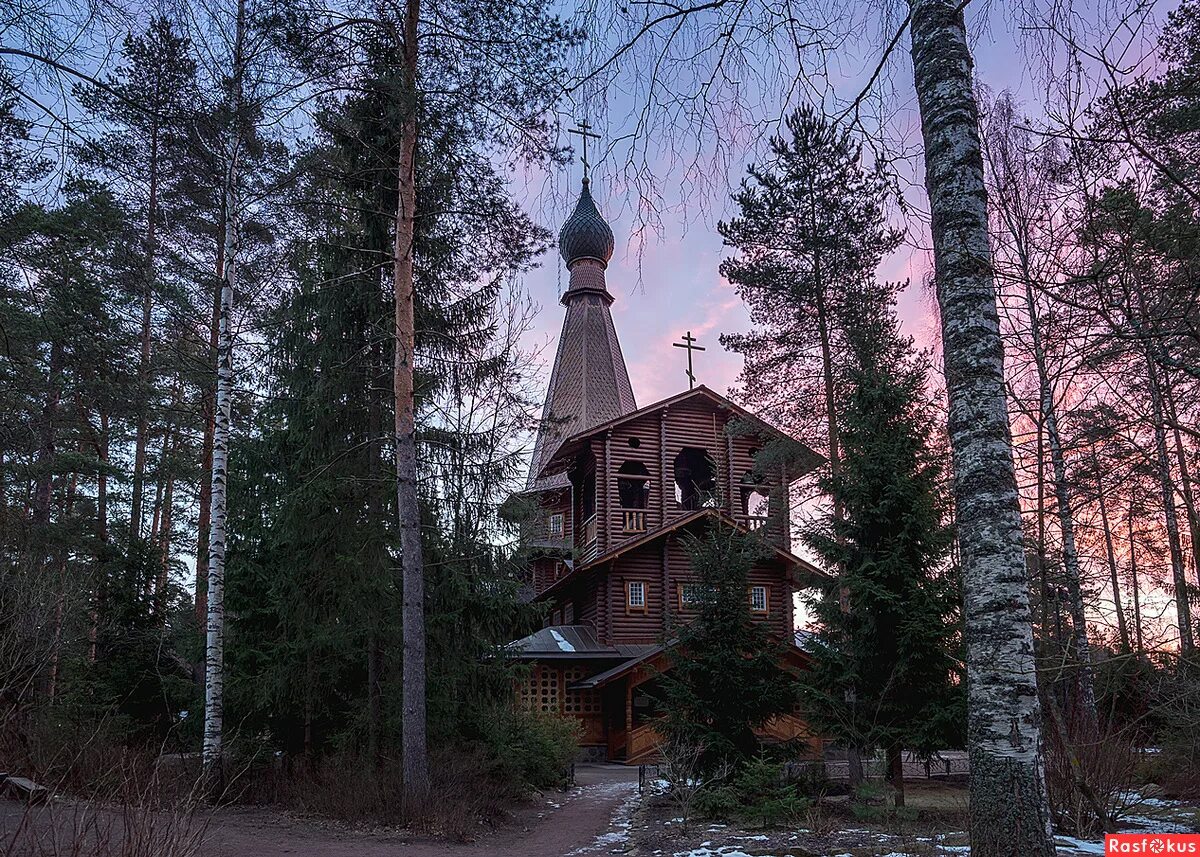 Поселок вырица ленинградская область фото Фото: Доброе утро, Храм!. Фотограф Сергей Костенко. Пейзаж - Фотосайт Расфокус.р