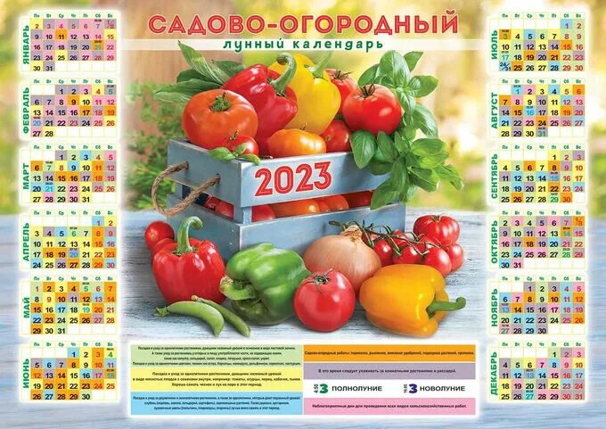 Посевные календари на 2020 год Листовой календарь на 2023 год А3 "Сад-Огород" ПМ-23-502 Листовые календари А3. 