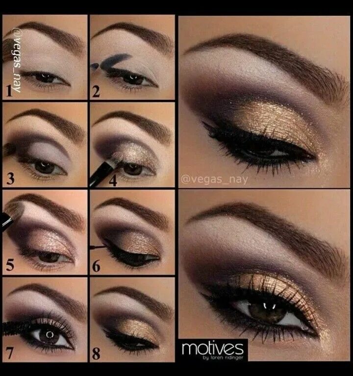 Пошаговая инструкция как накрасить глаза 26 Easy Step by Step Makeup Tutorials for Beginners - Pretty Designs Eye makeup,