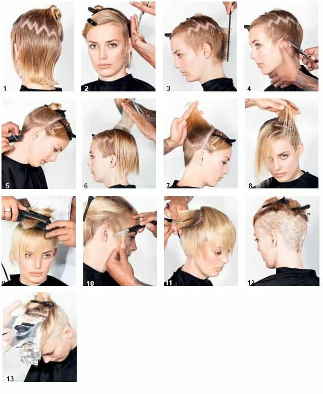 Пошаговая инструкция короткой женской стрижки corte de YURI Paso a Paso How to make hair, Hair cutting techniques, Hair cuts