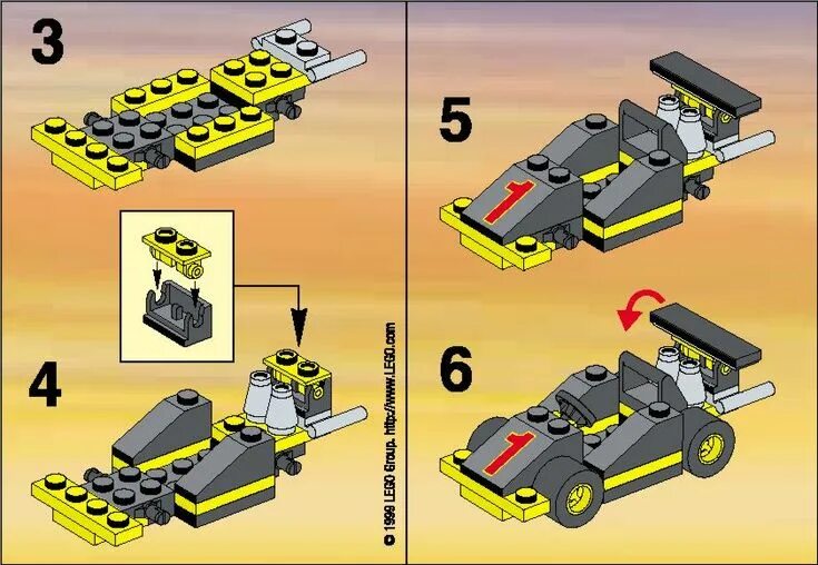 Пошаговая инструкция сборке лего Old LEGO ® Instructions