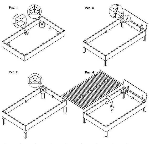 Пошаговая инструкция сборки Кровать из металлических труб: схема сборки, пошаговая инструкция