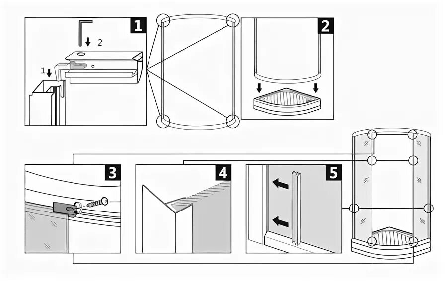 Пошаговая инструкция сборки душевого ограждения Инструкция по установке и эксплуатации душевой кабины Domani-Spa Brio (90*90*220