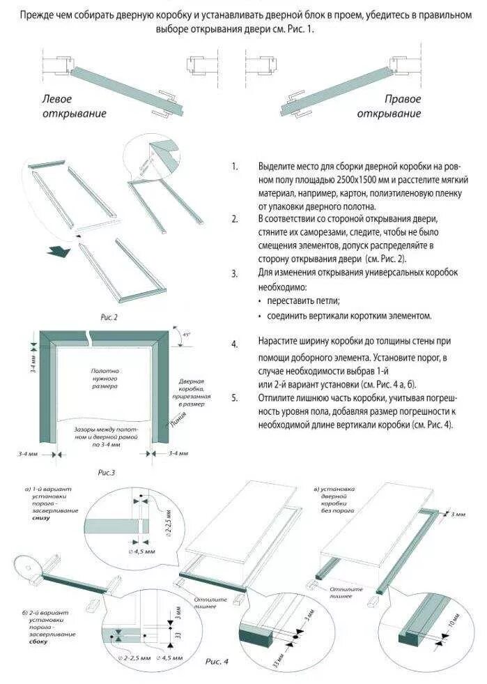 Пошаговая инструкция сборки дверей коробки Установка дверей своими руками: пошаговая инструкция