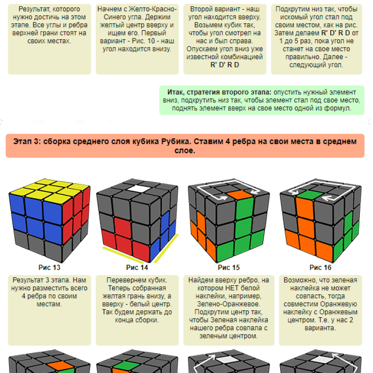 Пошаговая инструкция сборки кубика Собрать кубик рубика 4 на 4 - Как собрать кубик рубика 4х4 Пикабу